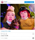 すっぴんが激似のぺえ＆藤原史織　※「ぺえ」インスタグラム