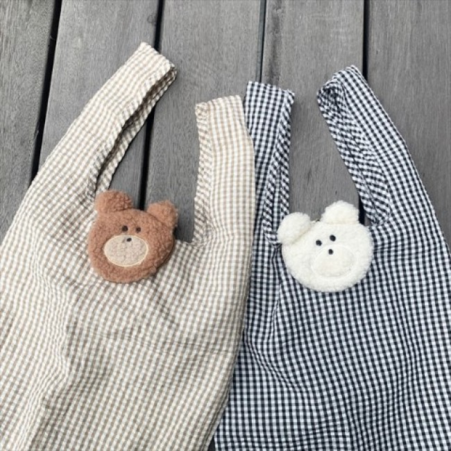 “もふもふの動物×エコバッグ”登場！　愛嬌のあるクマやパンダなど8種類