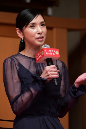 映画『十二単衣を着た悪魔』完成披露報告会に登場した黒木瞳監督