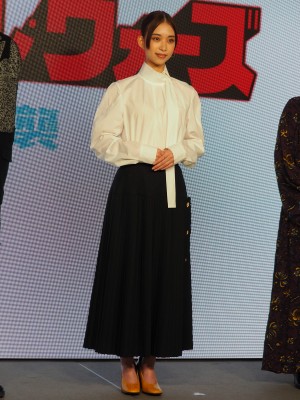 映画『リトル・サブカル・ウォーズ ～ヴィレヴァン！の逆襲～』初日舞台あいさつに登場した森川葵