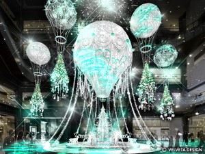 大阪に“気球モチーフのツリー”登場！　旅をテーマにしたクリスマスイベント開催へ