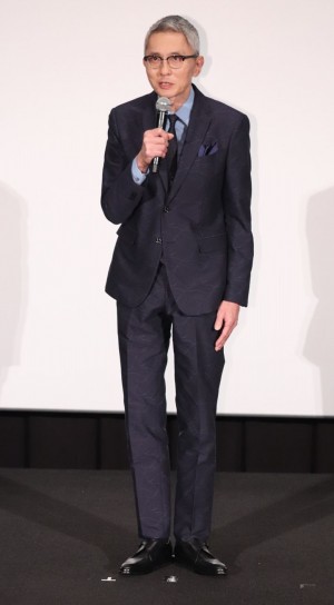 映画『罪の声』初日舞台あいさつに登壇した松重豊