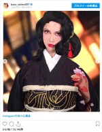 『鬼滅の刃』鬼舞辻無惨のコスプレを披露した叶恭子　※「叶姉妹」インスタグラム