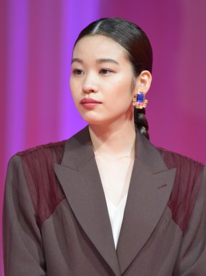 「第33回東京国際映画祭」オープニングセレモニーに出席した森田想