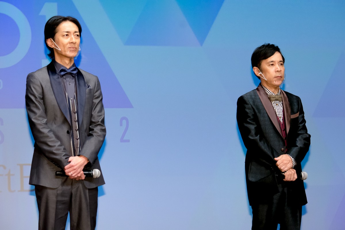 岡村隆史、結婚発表後初の公の場　祝福にはにかみ「幸せです」