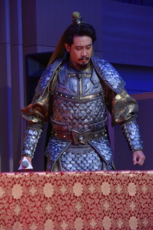 映画『新解釈・三國志』新解釈・完成報告会見に登場した大泉洋