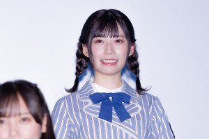 日向坂46ドキュメンタリー映画『3年目のデビュー』舞台あいさつに登場した東村芽依