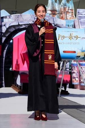 ＜ハリー・ポッター 魔法ワールドのクリスマス at LAZONA＞オープニングイベントに登場した堀田茜