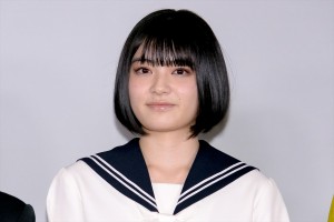 映画『たぶん』公開記念舞台あいさつに登壇した吉田美月喜