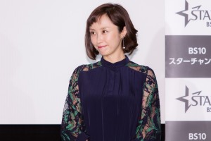 映画『家なき子 希望の歌声』公開前トークイベントに登場した山口もえ