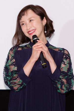 映画『家なき子 希望の歌声』公開前トークイベントに登場した山口もえ