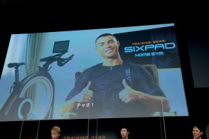 「SIXPAD HOME GYM」記念イベントにVTR出演したクリスティアーノ・ロナウド