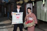 連続テレビ小説バトンタッチセレモニーでの窪田正孝、杉咲花