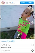 水原希子、編み込みヘアを大回転しダンス！　※「水原希子」インスタグラム