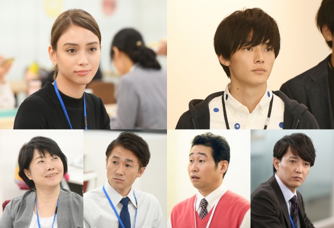 新春スペシャルドラマ『逃げるは恥だが役に立つ ガンバレ人類!新春スペシャル!!』に出演する(左上から時計回りで)滝沢カレン、Kaito、金子昇、前野朋哉、ナオト・インティ・ライミ、池谷のぶえ
