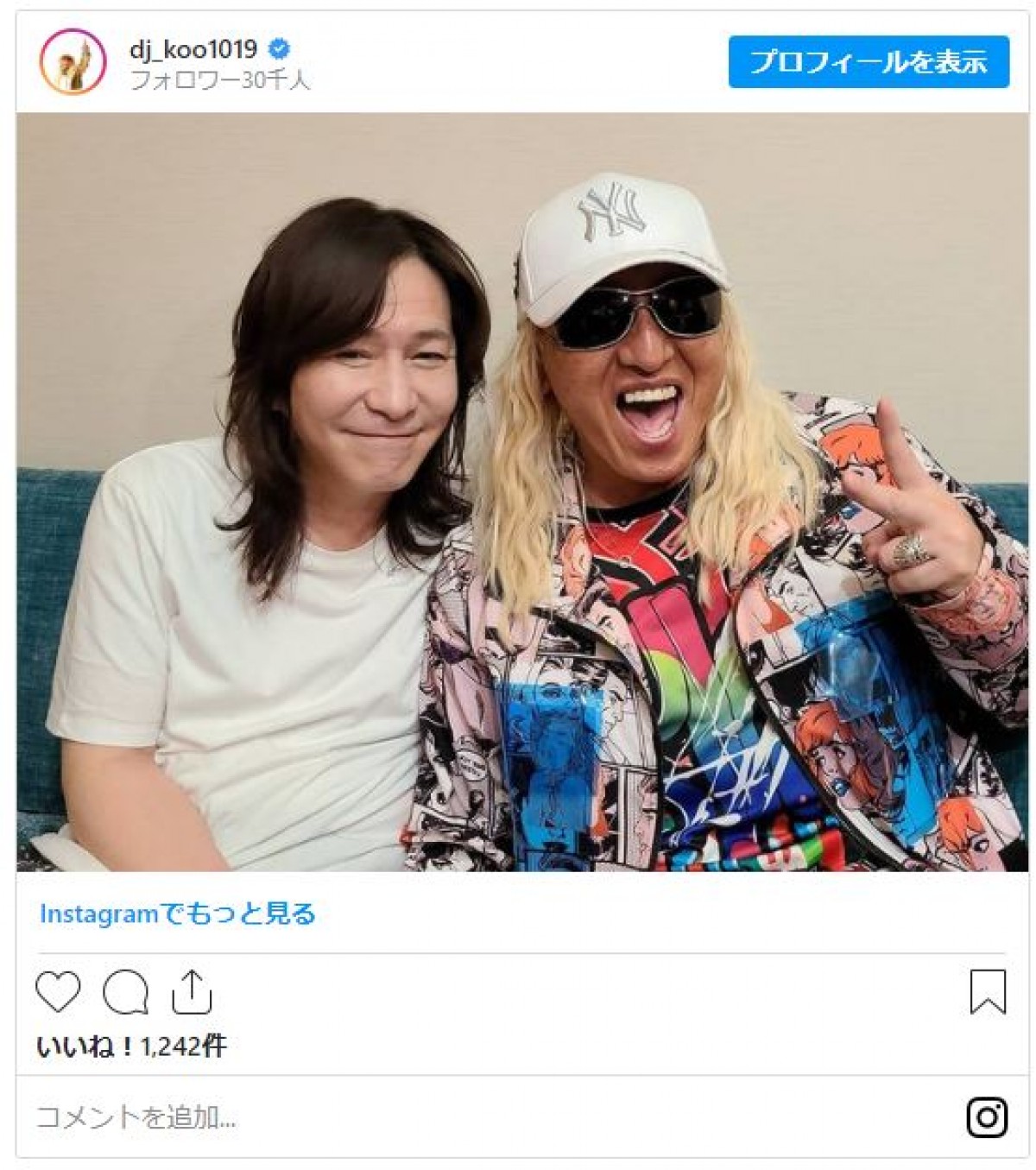 小室哲哉、DJ KOOのインスタに登場　62歳の誕生日に祝福の声