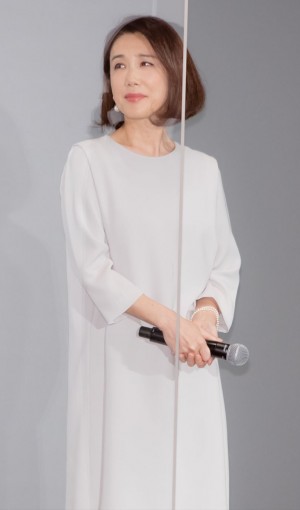 映画『天外者』完成披露上映会に出席した筒井真理子