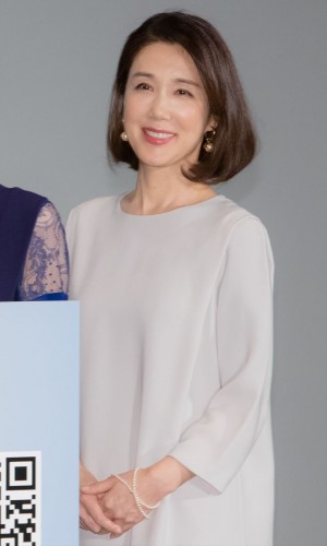 映画『天外者』完成披露上映会に出席した筒井真理子