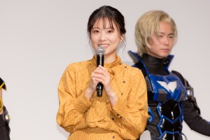 重盛さと美、「高級シャンパン“ANGEL CHAMPAGNE”ARアプリ」誕生記念記者発表会に登場