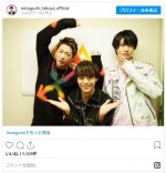 （左から）佐藤健、溝口琢矢、桜田通　※「溝口琢矢」インスタグラム