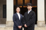 【写真】竹野内豊＆黒木華、初日から“対照的な”バディぶり 『イチケイのカラス』撮影スタート