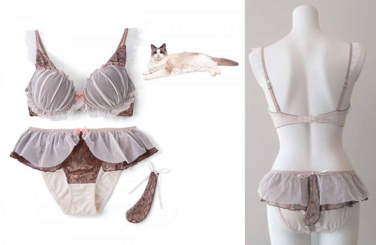猫になりきれる「猫ブラ＆ショーツ」登場