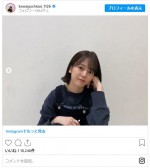 川口葵のかわいい黒髪ショートヘア　※「川口葵」インスタグラム