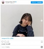 川口葵のかわいい黒髪ショートヘア　※「川口葵」インスタグラム