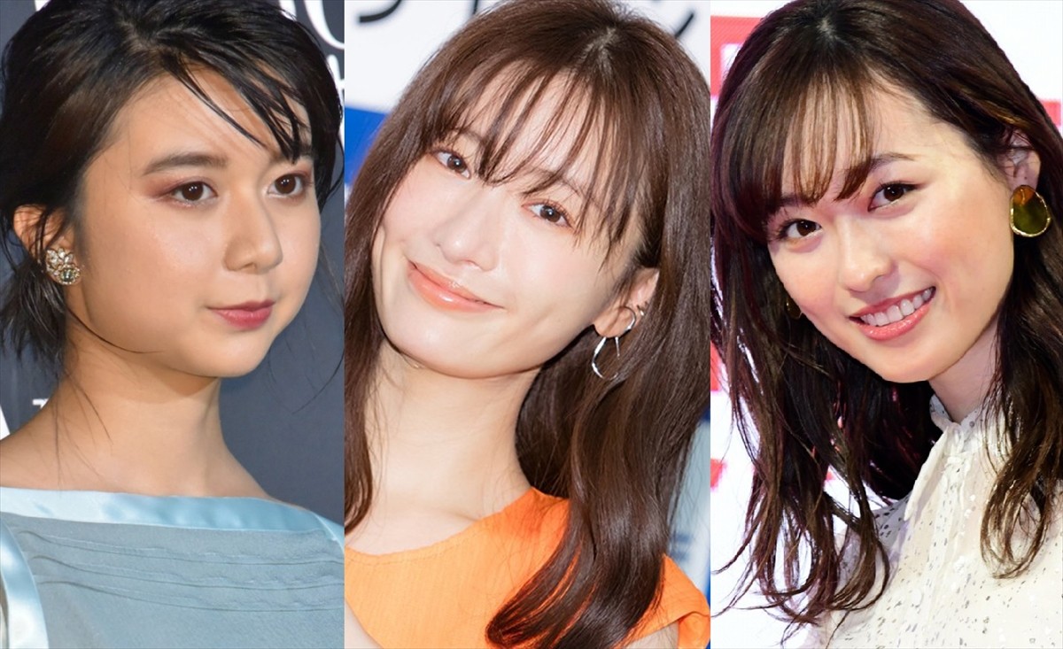 （左から）上白石萌歌、松本まりか、福原遥