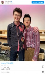 朝ドラ『エール』（NHK）で共演した宮沢氷魚とKaitoの2ショット　※「Kaito」インスタグラムに出演したKaito　※「Kaito」インスタグラム