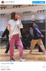 オンラインライブのリハーサルを行う後藤真希　※「後藤真希」インスタグラム