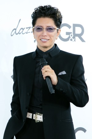 「G＆R」プロジェクト 発表会に登場したGACKT