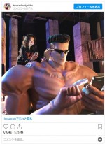椿鬼奴扮する戸愚呂“姉”、戸愚呂弟と　※「椿鬼奴」インスタグラム