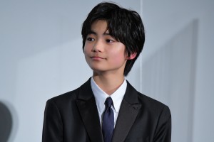 映画『約束のネバーランド』初日舞台あいさつに登場した城桧吏