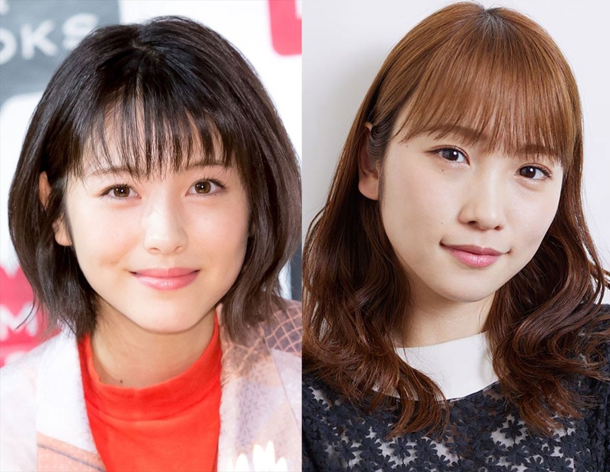 (左から)浜辺美波、川栄李奈