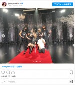 後藤真希のオンラインライブのオフショット　※「後藤真希」インスタグラム