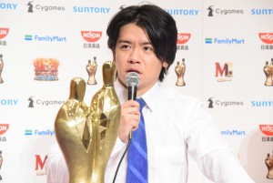 「M‐1グランプリ2020」優勝者記者会見に登場したマヂカルラブリー・野田クリスタル