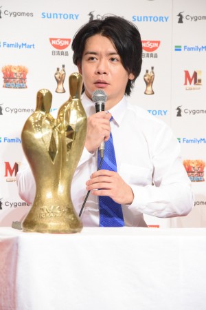 「M‐1グランプリ2020」優勝者記者会見に登場したマヂカルラブリー・野田クリスタル