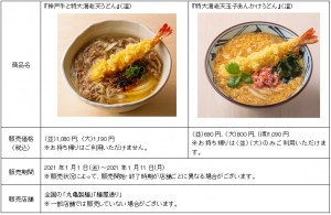 神戸牛と特大海老天うどん