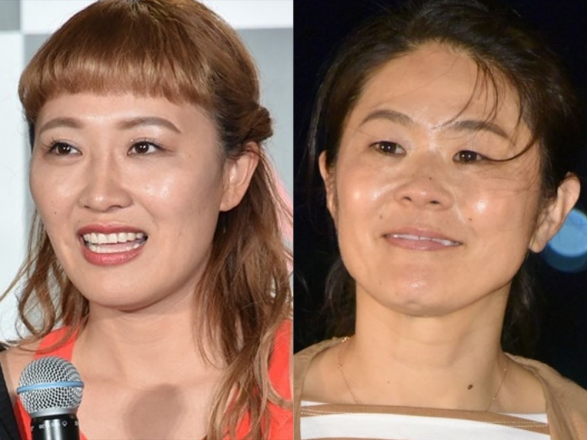 (左から)丸山桂里奈、澤穂希