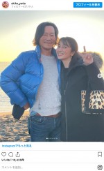 豊川悦司と矢田亜希子　1995年放送のドラマ『愛していると言ってくれ』で共演した ※「矢田亜希子」インスタグラムより