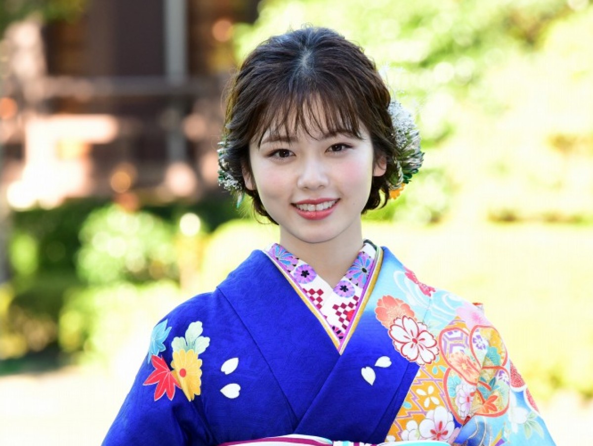 オスカープロモーション晴れ着撮影会に登場した小芝風花(2019年12月撮影)