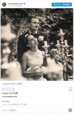 結婚1周年にウェディングフォトを公開　※「ゾーイ・クラヴィッツ」インスタグラム