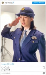 のん、警察官の制服姿を披露　※「のん」インスタグラム