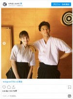 美男美女！ 中条あやみ＆竹内涼真の2ショット ※「中条あやみ」インスタグラム