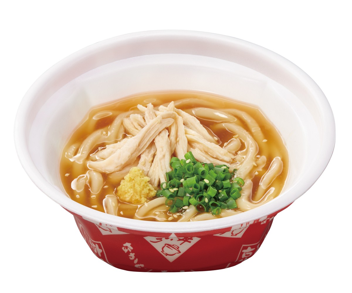 なか卯「蒸鶏と生姜の京風あんかけうどん」