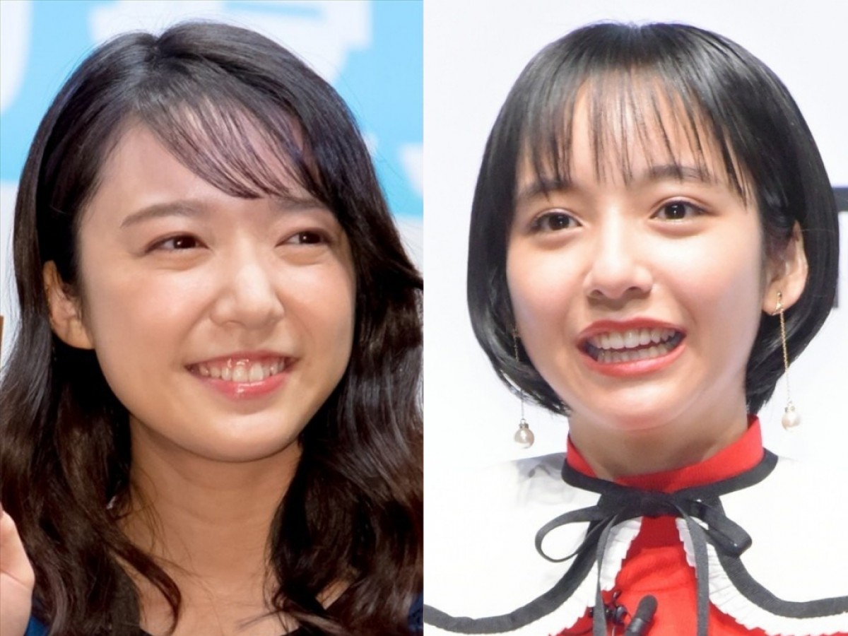 ドラマ『オー!マイ・ボス!恋は別冊で』にて姉妹役で共演する(左から)上白石萌音、山之内すず