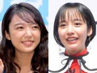 ドラマ『オー！マイ・ボス！恋は別冊で』にて姉妹役で共演する（左から）上白石萌音、山之内すず