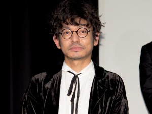 映画『あの頃。』完成報告会に登場した山中崇