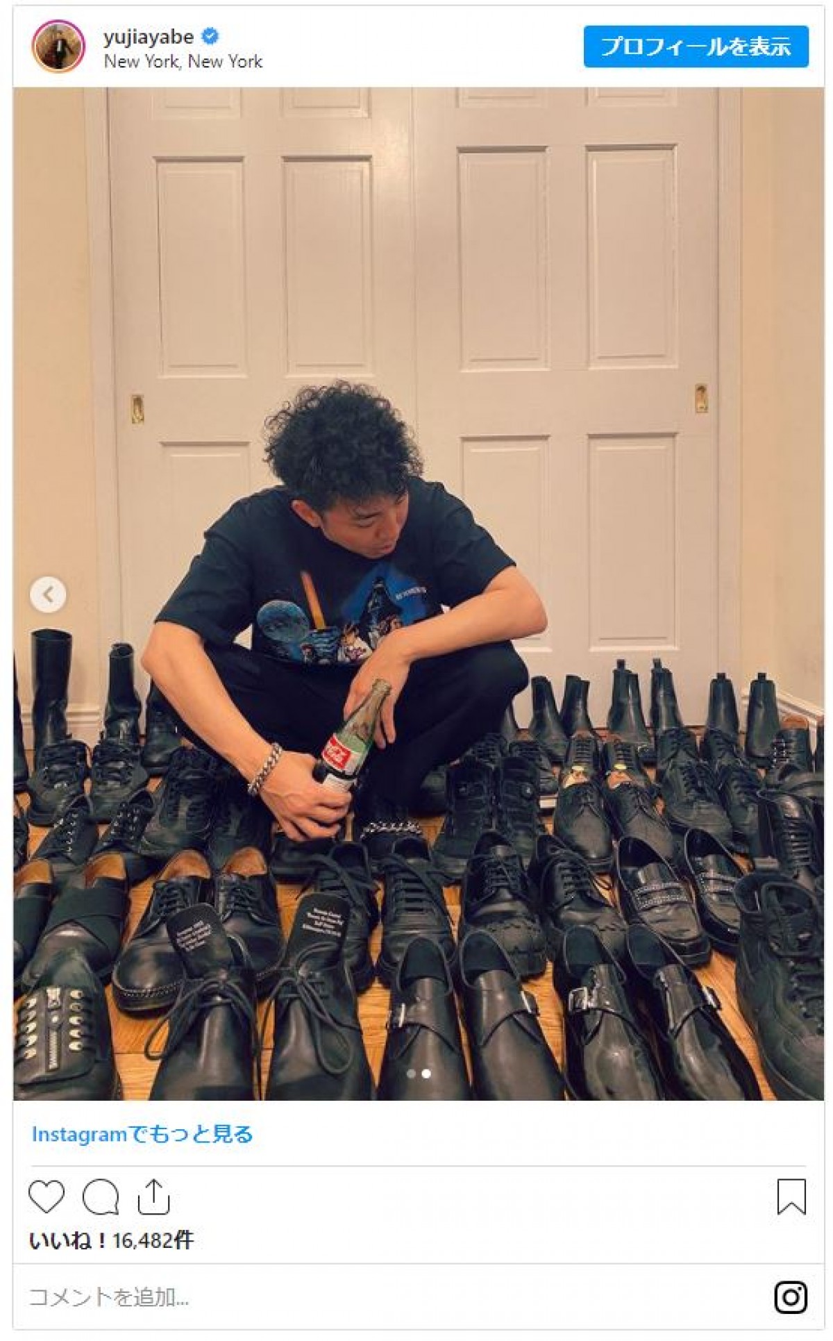 ピース綾部、圧巻の40足超“靴コレクション”にファン驚き「多っ！！」「お洒落」